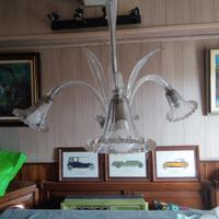 Lampadario Vintage vetro di murano a 3 luci 