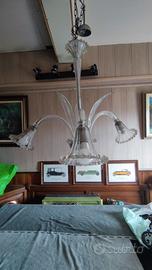 Lampadario Vintage vetro di murano a 3 luci 