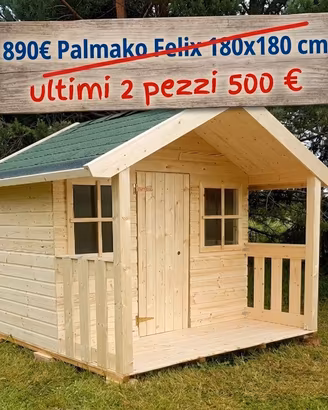 Casetta per bambini FELIX 180x180x169h spess. 16mm