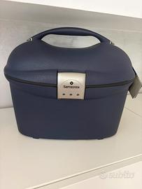 Beuty case Samsonite  blu nuovo con cartellino