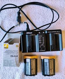 Nikon caricabatterie MH-22 con due batterie EN-EL4