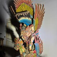 Scultura Monumentale Bali - Garuda su Naga - H 130