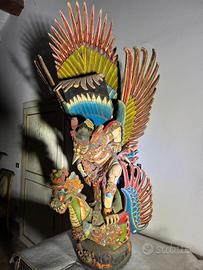 Scultura Monumentale Bali - Garuda su Naga - H 130