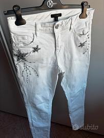 Jeans bianchi strass Fracomina Tg.29