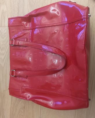 Borsa Rossa Lucida Ecopelle Verniciata  Laura Biag