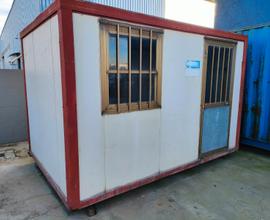 Box prefabbricato da cantiere con bagno 3,7x2,4 m