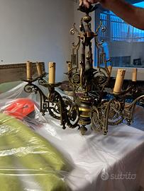 Lampadario stile barocco anni 70