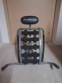 attrezzo per addominali gymline advanced 