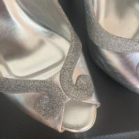 Sandali Carlo Pignatelli glitter argento n. 39