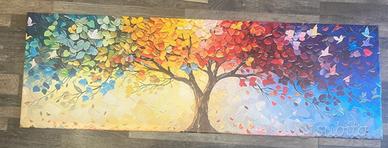 Albero della vita stampa su tela misura 117x38