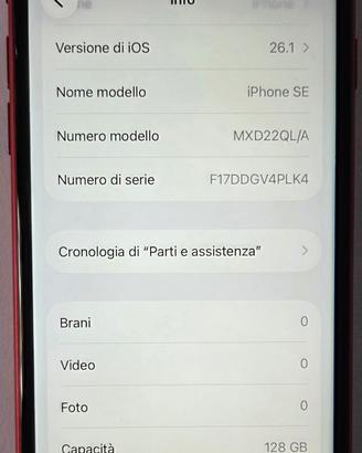 Apple Iphone SE 2020 2°Generazione Red