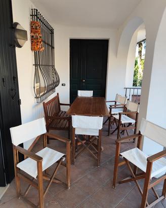 tavolo giardino usato legno 6 posti
