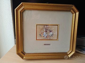 Disegno su foglia d'oro 24 KT di Enrico Felisatti