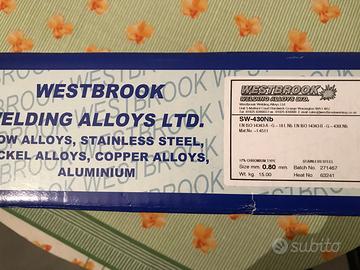 Bobina di filo inox ferritico Westbrook SW 430