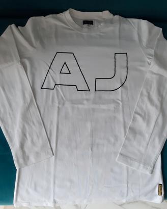 Maglia Armani Jeans manica lunga bianca taglia L