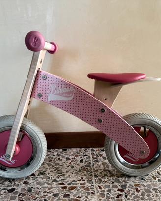 Bici in legno senza pedali