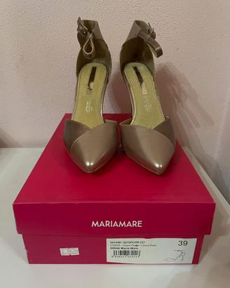 Scarpe donna color pesca dorate