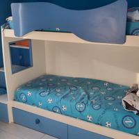 Cameretta ragazzo - letto a castello + armadio