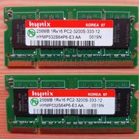 2x RAM SoDimm hynix da 1gb/u per laptop