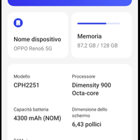 Cellulare Oppo reno 6 5G