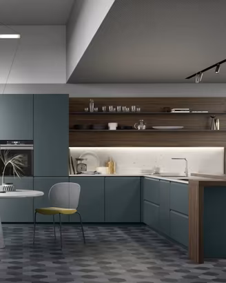 Lineare 3,6 m Fornitura di Cucine da fabbrica