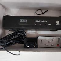 Switch HDMI 3 porte con telecomando