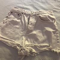 Pantaloncino jeans bianco