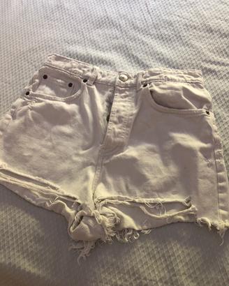 Pantaloncino jeans bianco