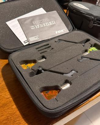 Set 3x FOX Micro Swinger carpfishing + custodia