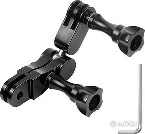 Supporto snodo sferico 360° per camera GoPro