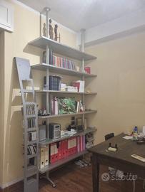 Libreria Desalto Armida acciaio trafilato