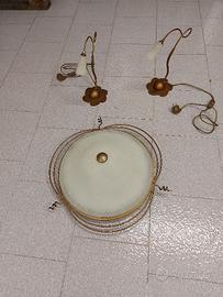 Lampadario e lampade comodino