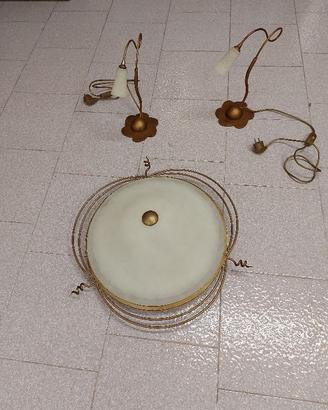 Lampadario e lampade comodino