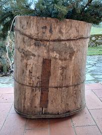 contenitore in legno di castagno