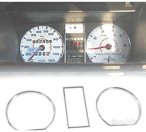 CERCHI QUADRO STRUMENTI VW GOLF 2 83-92 CROMATI