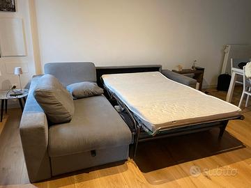 divano letto angolare con cassettone