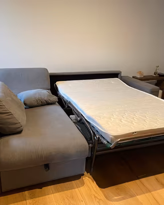 divano letto angolare con cassettone