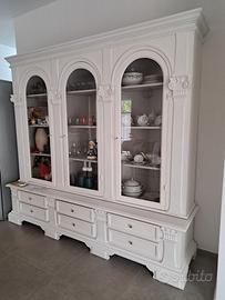 Mobile vetrina bianco shabby