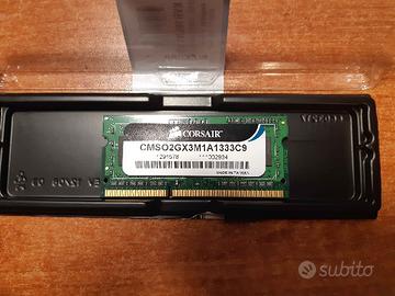 Ram DDR3 Corsair 2 GB notebook 1333Mhz