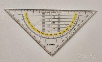 Squadra geometrica 45° 16 cm