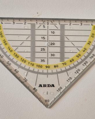 Squadra geometrica 45° 16 cm