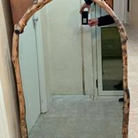 Specchio fumé cornice ulivo