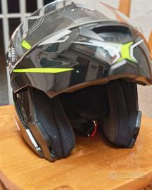 Casco GIVI (Nero con grafiche Giallo Fluo)