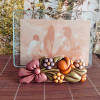 portafoto in vetro fiori country Thun 