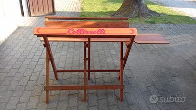 Cavalletto legno pubblicitario vintage