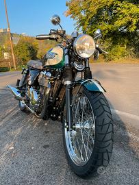 Triumph bonneville T100 verde inglese
