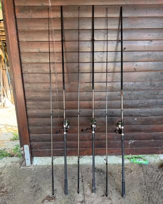 Set 3 canne da Carpfishing 3,60 m + 3 Mitchell