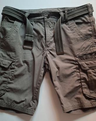 Bermuda Cargo Forclaz Verde Khaki Taglia L XL