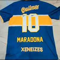 Maglia Boca Juniors di Maradona taglia L