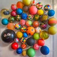 Palline rimbalzanti e particolari come da immagine